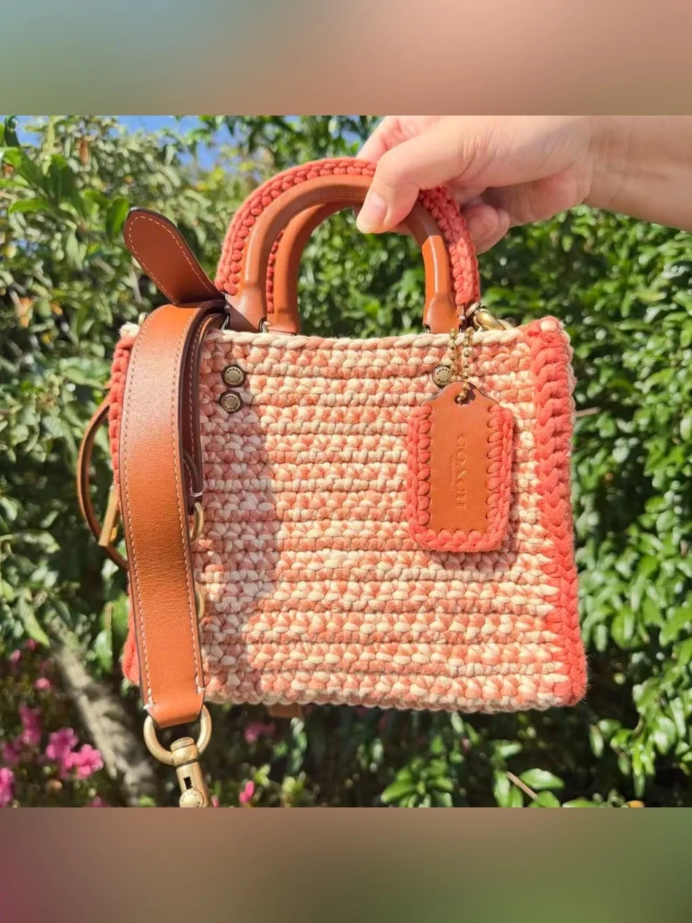 NWT COACH Rogue 20 With Crochet CJ635